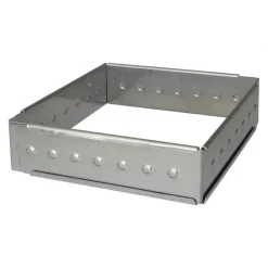 GOBEL Cercle À Patisserie|Cadre à Opéra Extensible 16 x 28 H 4,5 cm Inox
