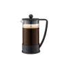 BODUM Cafetière|Cafetière à Piston Brazil 8 tasses 1L - Noir