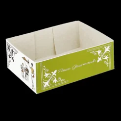 CUISINEADDICT Emballage Alimentaire|Caissette pâtissière Pause Gourmande 14 x 10 cm x H 5 cm (x100)