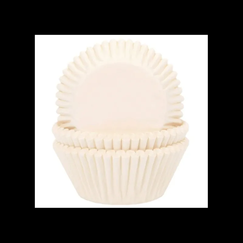 HOUSE OF MARIE Moules En Papier|Caissettes à Cupcakes Ivoire (x50)