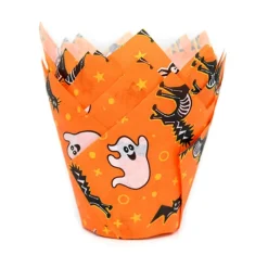 HOUSE OF MARIE Moules En Papier|Caissettes Cupcakes Halloween Tulipe (x36)