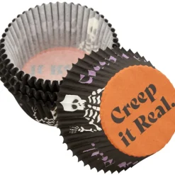 WILTON Moules En Papier|Caissettes Cupcakes Squelette Halloween (x75)