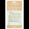 SCRAPCOOKING Décoration Gâteau|Cake Topper Bois Happy Birthday 12 cm