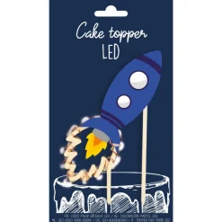 SCRAPCOOKING Décoration Gâteau|Cake Topper Fusée Led