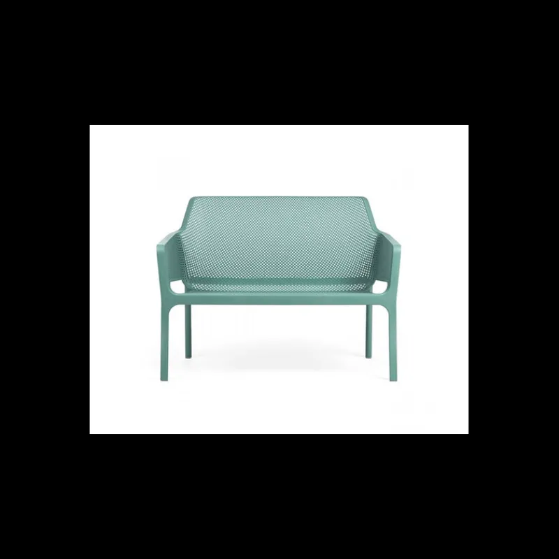 NARDI Mobilier Lounge|Salon De Jardin Professionnel|Canapé en Résine Vert d'Eau Net Bench