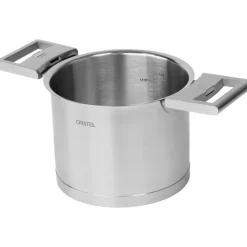 CRISTEL Casseroles|Casserole Haute Graduée Ø 14 cm Strate Amovible Inox