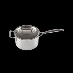 LE CREUSET Casseroles|Casserole Inox avec Couvercle 18 cm