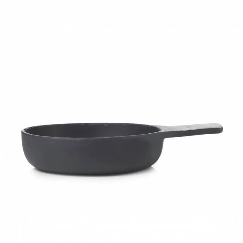 REVOL Servir, Présenter|Plat De Cuisson|Cassolette avec Manche Ardoise 13 cm Basalt