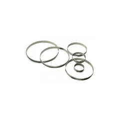 GOBEL Cercle À Patisserie|Cercle à Tarte Inox Ø20 cm H.2 cm Bords Roulés