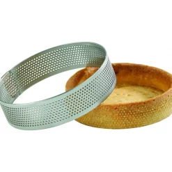 MALLARD FERRIERE Cercle À Patisserie|Cercle à Tarte Inox Perforé Ø28 cm H.2 cm