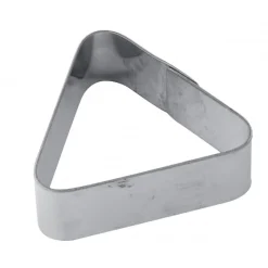PAVONI Cercle À Patisserie|Cercle à Tarte Inox Triangle 7,5 x 6,5 cm x H 2 cm
