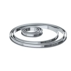DE BUYER Cercle À Patisserie|Cercle à Tarte perforé Ø 28 cm Inox par