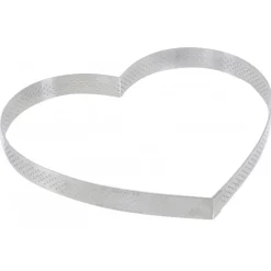 DE BUYER Cercle À Patisserie|Cercle perforé forme coeur ø 21 cm de L'école Valrhona par