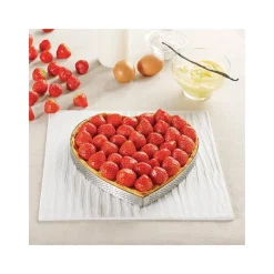 DE BUYER Cercle À Patisserie|Cercle perforé forme coeur ø 21 cm de L'école Valrhona par