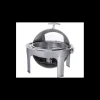 Pujadas Buffet Self Service|Chaffing Dish pour Bac Rond 6,8 L Couvercle Rotatif Roll Top