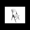 LYROSE Mobilier Évènementiel|Chaise Pliante en Polyéthylène Blanc Congrès