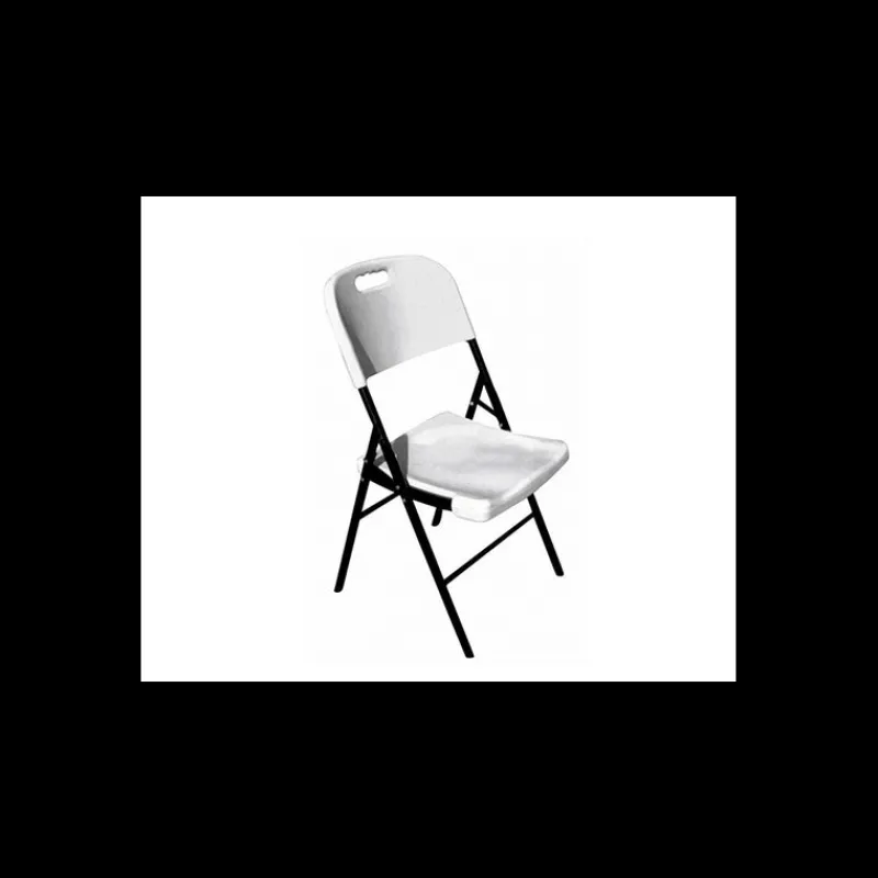 LYROSE Mobilier Évènementiel|Chaise Pliante en Polyéthylène Blanc Congrès