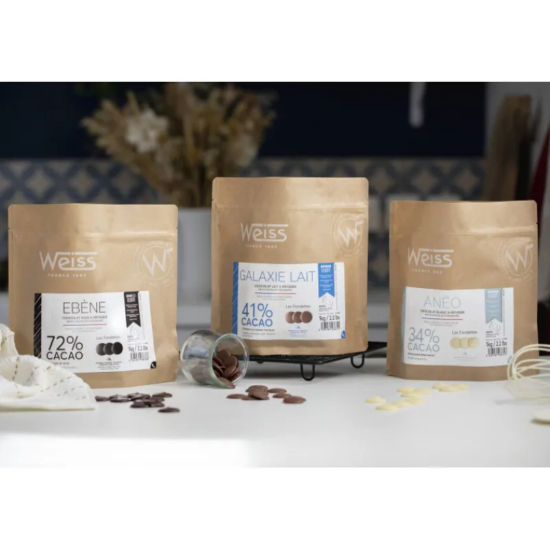 WEISS Chocolat De Couverture|Chocolat Blanc 34% Anëo 1 kg