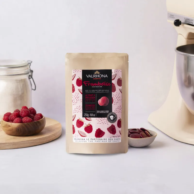 VALRHONA Chocolat De Couverture|Chocolat de Couverture Inspiration Framboise 250g