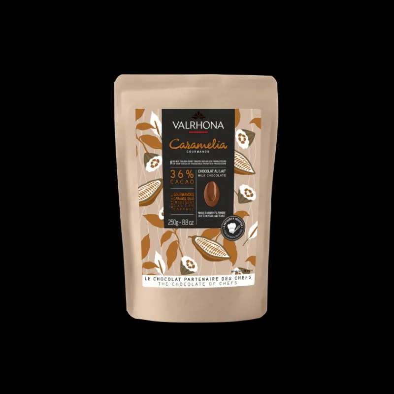 VALRHONA Chocolat De Couverture|Chocolat de Couverture Lait Caramelia 36% 250g