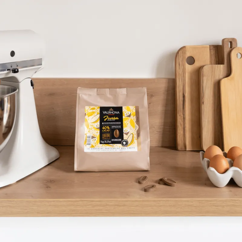VALRHONA Chocolat De Couverture|Chocolat de Couverture Lait Jivara 40% 1kg