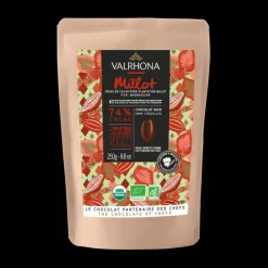 VALRHONA Produits Bio|Chocolat De Couverture|Chocolat de Couverture Noir Millot 74% Bio 250g