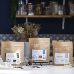 WEISS Chocolat De Couverture|Chocolat Noir 72% Ebène 1 kg