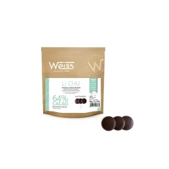 WEISS Chocolat De Couverture|Chocolat Noir 64% Li Chu 1 kg