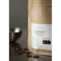 WEISS Chocolat De Couverture|Chocolat Noir 64% Li Chu 1 kg