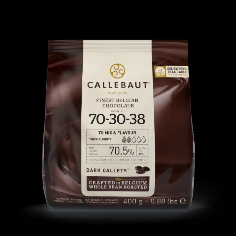 CALLEBAUT Chocolat De Couverture|Chocolat Noir 70,5% N°70-30-38 400g