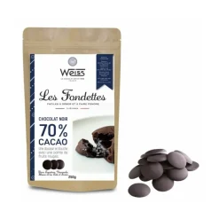 WEISS Chocolat De Couverture|Chocolat Noir Acarigua 70% Fondettes 250g