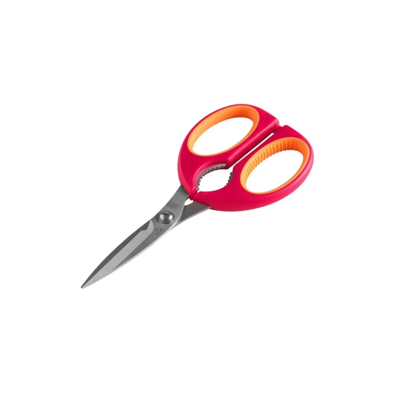 MASTRAD Ciseaux De Cuisine|Ciseaux de Cuisine lames inox et Casse-Noix Framboise