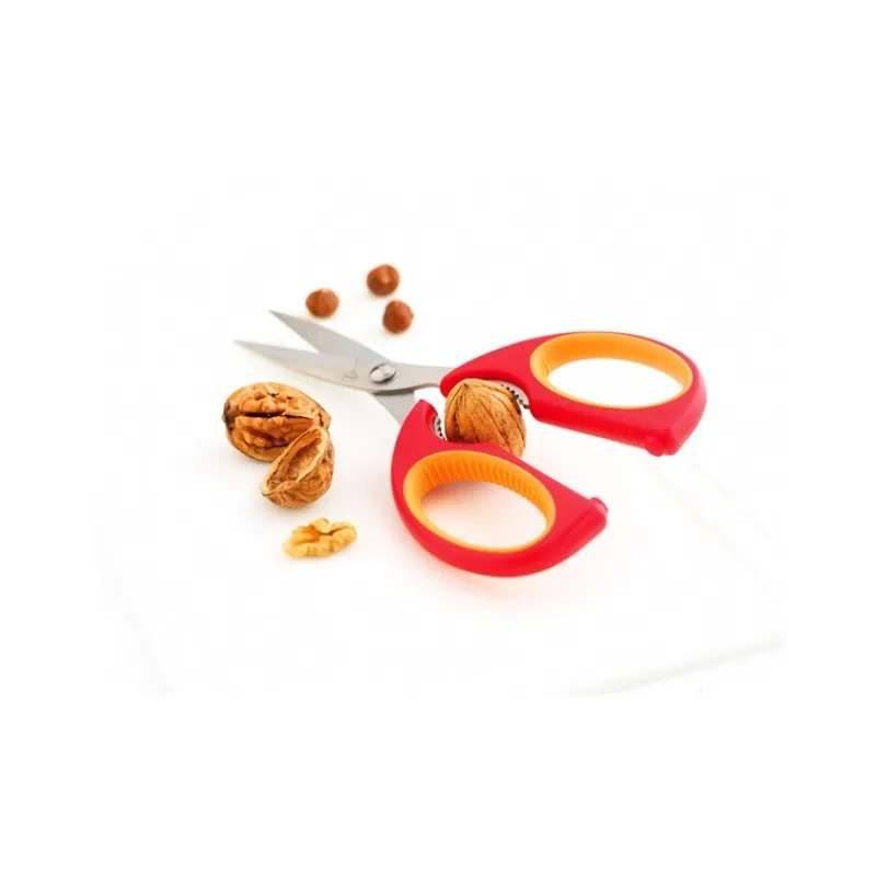 MASTRAD Ciseaux De Cuisine|Ciseaux de Cuisine lames inox et Casse-Noix Framboise