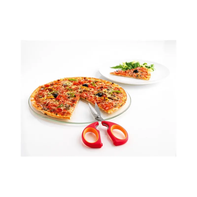 MASTRAD Ciseaux De Cuisine|Ciseaux de Cuisine lames inox et Casse-Noix Framboise