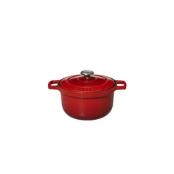CHASSEUR Cocotte En Fonte|Cocotte à Riz en Fonte 16 cm Rubis