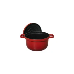 CHASSEUR Cocotte En Fonte|Cocotte à Riz en Fonte 16 cm Rubis