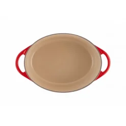 LE CREUSET Cocotte En Fonte|Cocotte Doufeu Ovale en Fonte 32 cm Cerise