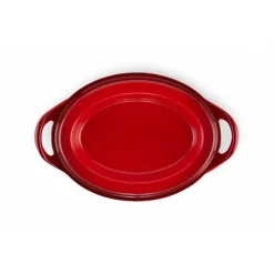 LE CREUSET Cocotte En Fonte|Cocotte Doufeu Ovale en Fonte 32 cm Cerise