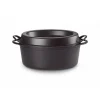 LE CREUSET Cocotte En Fonte|Cocotte Doufeu Ovale en Fonte 32 cm Noir Mat