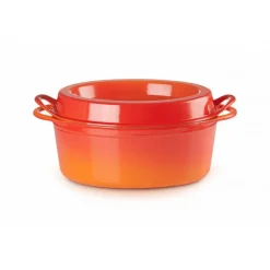 LE CREUSET Cocotte En Fonte|Cocotte Doufeu Ovale en Fonte 32 cm Noir Mat