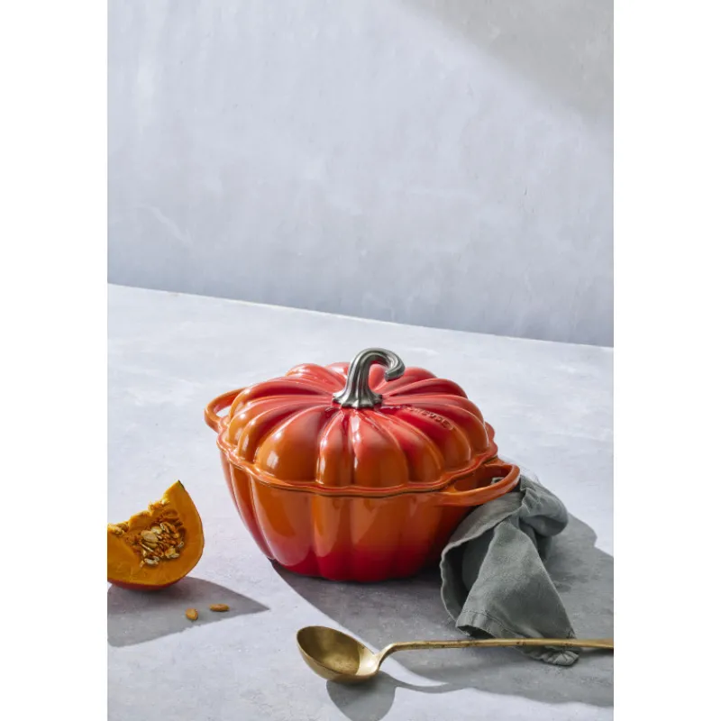 LE CREUSET Cocotte En Fonte|Cocotte en Fonte Citrouille 24 cm Volcanique