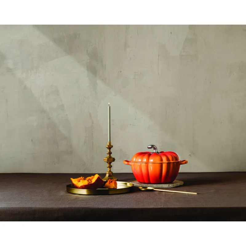 LE CREUSET Cocotte En Fonte|Cocotte en Fonte Citrouille 24 cm Volcanique
