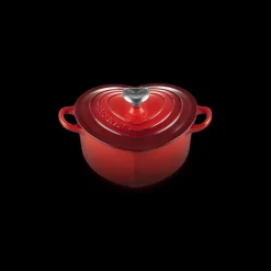 LE CREUSET Cocotte En Fonte|Cocotte en Fonte Cœur 20 cm Cerise