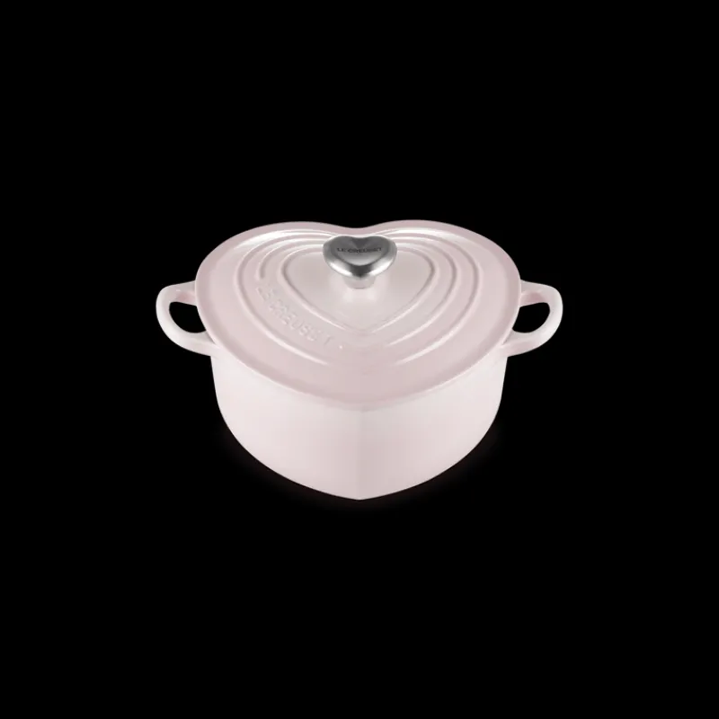 LE CREUSET Cocotte En Fonte|Cocotte en Fonte Cœur 20 cm Shell Pink