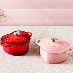 LE CREUSET Cocotte En Fonte|Cocotte en Fonte Cœur 20 cm Shell Pink