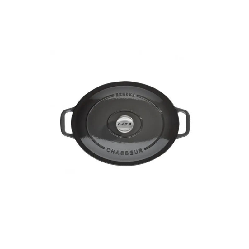 CHASSEUR Cocotte En Fonte|Cocotte en Fonte Ovale 31 cm Caviar