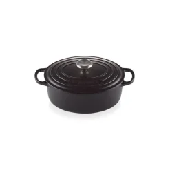 LE CREUSET Cocotte En Fonte|Cocotte en fonte Ovale 29 cm Noir mat Signature