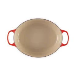LE CREUSET Cocotte En Fonte|Cocotte en Fonte Ovale 35 cm Cerise Signature