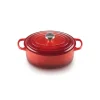 LE CREUSET Cocotte En Fonte|Cocotte en fonte Ovale 40 cm Cerise Signature
