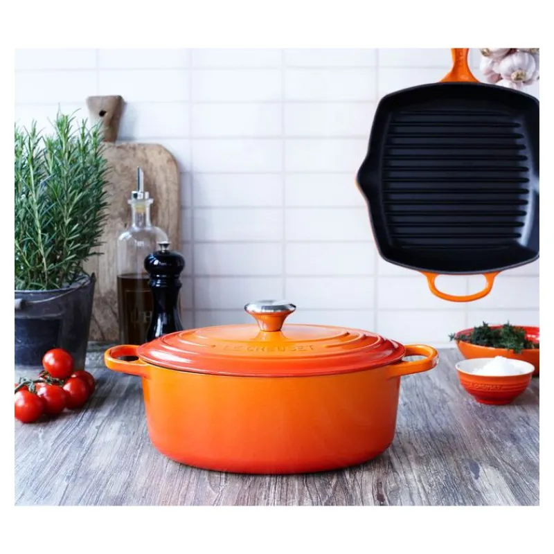 LE CREUSET Cocotte En Fonte|Cocotte en Fonte Ovale 27 cm Volcanique Signature